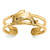 14K Yellow Gold Two Dolphins Toe Ring, 3.5 mm