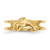 14K Yellow Gold Two Dolphins Toe Ring, 3.5 mm - View 3