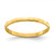14K Yellow Gold 1.5 mm Bamboo Texture Band Size 3 Ring