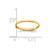 14K Yellow Gold 1.5 mm Bamboo Texture Band Size 3 Ring - View 3