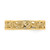 14K Yellow Gold Beaded Scroll Cut-Out 3.8 mm Band Size 2 Ring - View 5