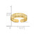 14K Yellow Gold Adjustable Flower with Leaf Trim Toe Ring - View 3