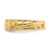 14K Yellow Gold Adjustable Flower with Leaf Trim Toe Ring - View 4