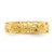 14K Yellow Gold Adjustable Flower with Leaf Trim Toe Ring - View 5