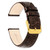 DeBeer 8 mm Dark Brown Caiman Leather with Gold-Tone Buckle 6.75 Inch Watch Band - View 3