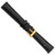 DeBeer 14 mm Long Black Lizard Leather with Gold-Tone Buckle 8.5 Inch Watch Band - View 4