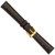 DeBeer 8 mm Brown Lizard Leather with Gold-Tone Buckle 6.75 Inch Watch Band - View 4
