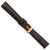 DeBeer 16 mm Short Brown Lizard Leather with Gold-Tone Buckle 6.75 Inch Watch Band - View 4