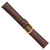 DeBeer 18 mm Short Brown Lizard Leather with Gold-Tone Buckle 6.75 Inch Watch Band - View 4