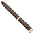 DeBeer 22 mm Dark Brown Glove Leather with Gold-Tone Panerai Style Buckle 7.75 Inch Watch Band - View 2