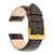 DeBeer 22 mm Dark Brown Glove Leather with Gold-Tone Panerai Style Buckle 7.75 Inch Watch Band - View 3