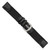 DeBeer 18 mm Black Army Style Nylon and Leather with Stainless Steel Buckle 7.75 Inch Watch Band - View 3