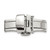 14 mm Silver-Tone Butterfly Style Deployment Buckle