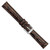 DeBeer 17 mm Brown Caiman Leather with Silver-Tone Buckle 7.5 Inch Watch Band - View 4