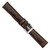 DeBeer 18 mm Long Brown Caiman Leather with Silver-Tone Buckle 8.5 Inch Watch Band - View 4
