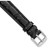 DeBeer 14 mm Black Caiman Leather with Silver-Tone Buckle 6.75 Inch Watch Band