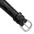 DeBeer 17 mm Black Caiman Leather with Silver-Tone Buckle 7.5 Inch Watch Band