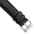 DeBeer 18 mm Long Black Lizard Leather with Silver-Tone Buckle 8.5 Inch Watch Band