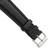 DeBeer 20 mm Short Black Lizard Leather with Silver-Tone Buckle 6.75 Inch Watch Band
