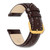 DeBeer 16 mm Brown Crocodile Grain Chronograph Leather with White Stitching and Gold-Tone Buckle 7.5 Inch Watch Band - View 3