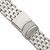 DeBeer 20 mm Stainless Steel Breitling Navitimer Style Solid Link with Deployment Buckle 7.5 Inch Watch Band