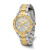 Men'S Chisel Ion-Plated Two-Tone Stainless Steel Silver-Tone Dial Watch, 38 mm, Quartz