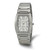 Men'S Chisel Stainless Steel White Tonneau Dial Watch, Quartz