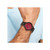 Chisel Matte Black Ion-Plated Red Dial Black Leather Band with Quick Release Watch, 42 mm, Quartz - View 4