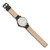 Chisel Matte Black Ion-Plated Green Dial Black Leather Band with Quick Release Watch, 42 mm, Quartz - View 3