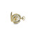 Charles Hubert Satin Gold-Finish White Dial Pocket Watch, 42 mm, Hand-Wind - View 2