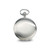Charles Hubert Chrome-Finish White Skeleton Dial Pocket Watch, 42 mm, Hand-Wind - View 2