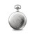 Charles Hubert Chrome-Finish White Dial Pocket Watch, 50 mm, Hand-Wind - View 3