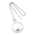 Charles Hubert Chrome-Finish White Dial Pocket Watch, 50 mm, Hand-Wind - View 4