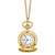 Women'S Charles Hubert Polished Gold-Finish Brass Pendant Watch, 26 mm, Quartz