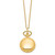 Women'S Charles Hubert Polished Gold-Finish Brass Pendant Watch, 26 mm, Quartz - View 2