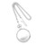 Charles Hubert Satin Chrome-Finish Brass Pocket Watch, 50 mm, Hand-Wind - View 3