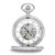Charles Hubert Polished Brass Window Cover Pocket Watch, 48 mm, Hand-Wind