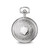 Charles Hubert Chrome-Finish Brass with Shield Pocket Watch, 48 mm, Quartz - View 3