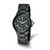 Charles-Hubert Black Ceramic Multifunction Black Dial Watch, 38 mm, Quartz