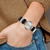 Women'S Charles Hubert Black Agate Bracelet 33 x 27 mm Watch, Quartz - View 5