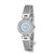 Charles Hubert Chrome Finish Mother of Pearl Dial Stainless Steel Wire Bangle Watch, 25 mm, Quartz