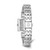 Charles Hubert Stainless Steel Wire Bangle Light Blue Mother of Pearl Dial Watch, Quartz - View 3
