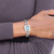 Charles Hubert Stainless Steel Wire Bangle Light Blue Mother of Pearl Dial Watch, Quartz - View 7