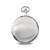 Charles Hubert Chrome-Finish White Dial Pocket Watch, 50 mm, Quartz - View 2