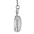Charles Hubert Chrome-Finish Quilted Design Pendant Watch, 26 mm, Quartz - View 6