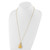 Charles Hubert Gold-Finish Quilted Design Pendant Watch, 26 mm, Quartz - View 6