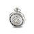 Charles Hubert Chrome-Finish Skeleton Case Pocket Watch, 47 mm, Hand-Wind - View 2