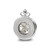 Charles Hubert Chrome-Finish Skeleton Case Pocket Watch, 47 mm, Hand-Wind - View 3