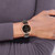 Men'S Charles Hubert Stainless Steel Leather Band 46 mm Watch, Quartz, Brown - View 5