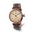 Men'S Charles Hubert Brown Ion-Plated Stainless Leather Band 46 mm Watch, Quartz